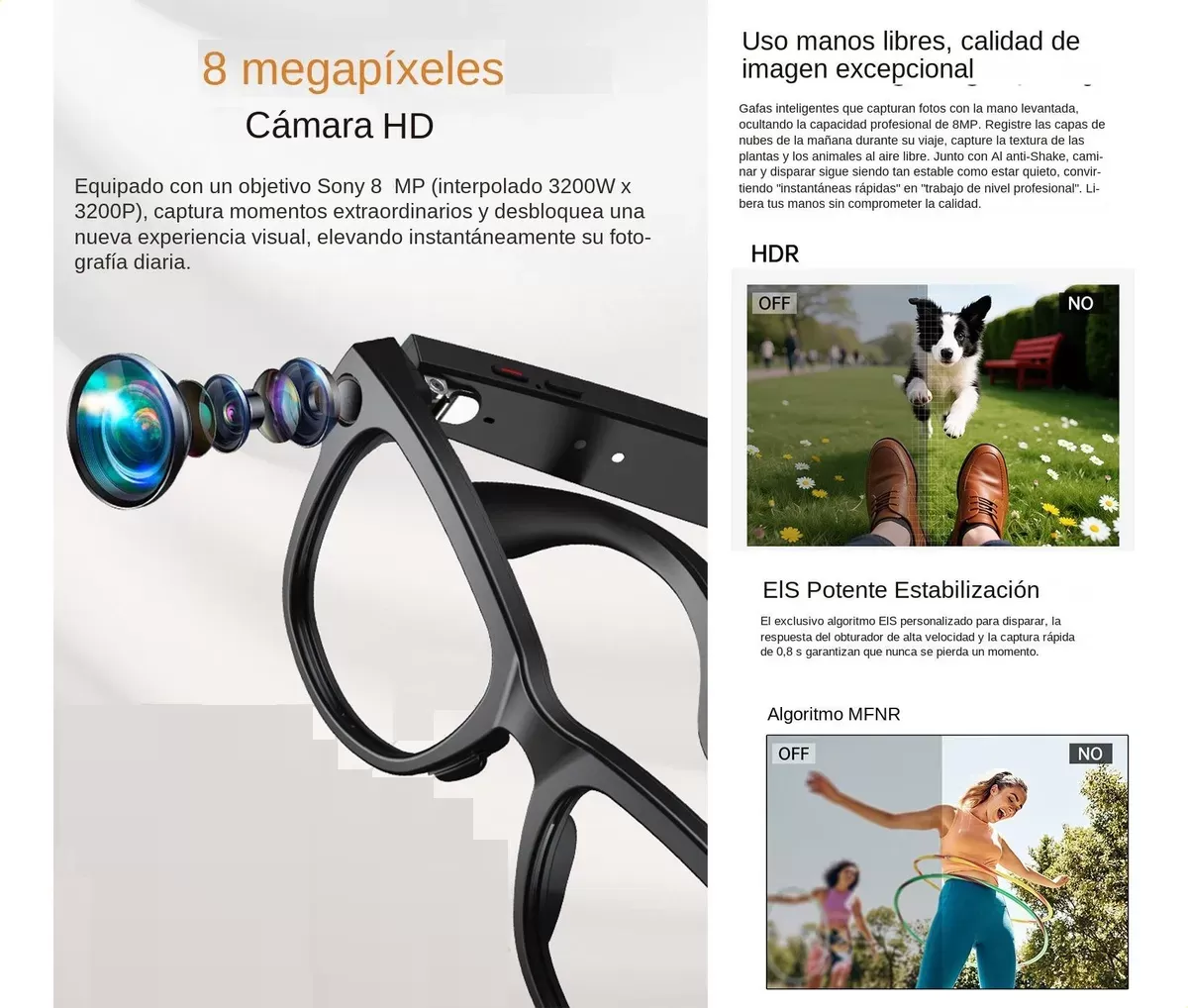 D NQ NP 2 X 853214 CBT99087534414 112025 F gafas inteligentes con ia y camara camara de 8 megapixeles