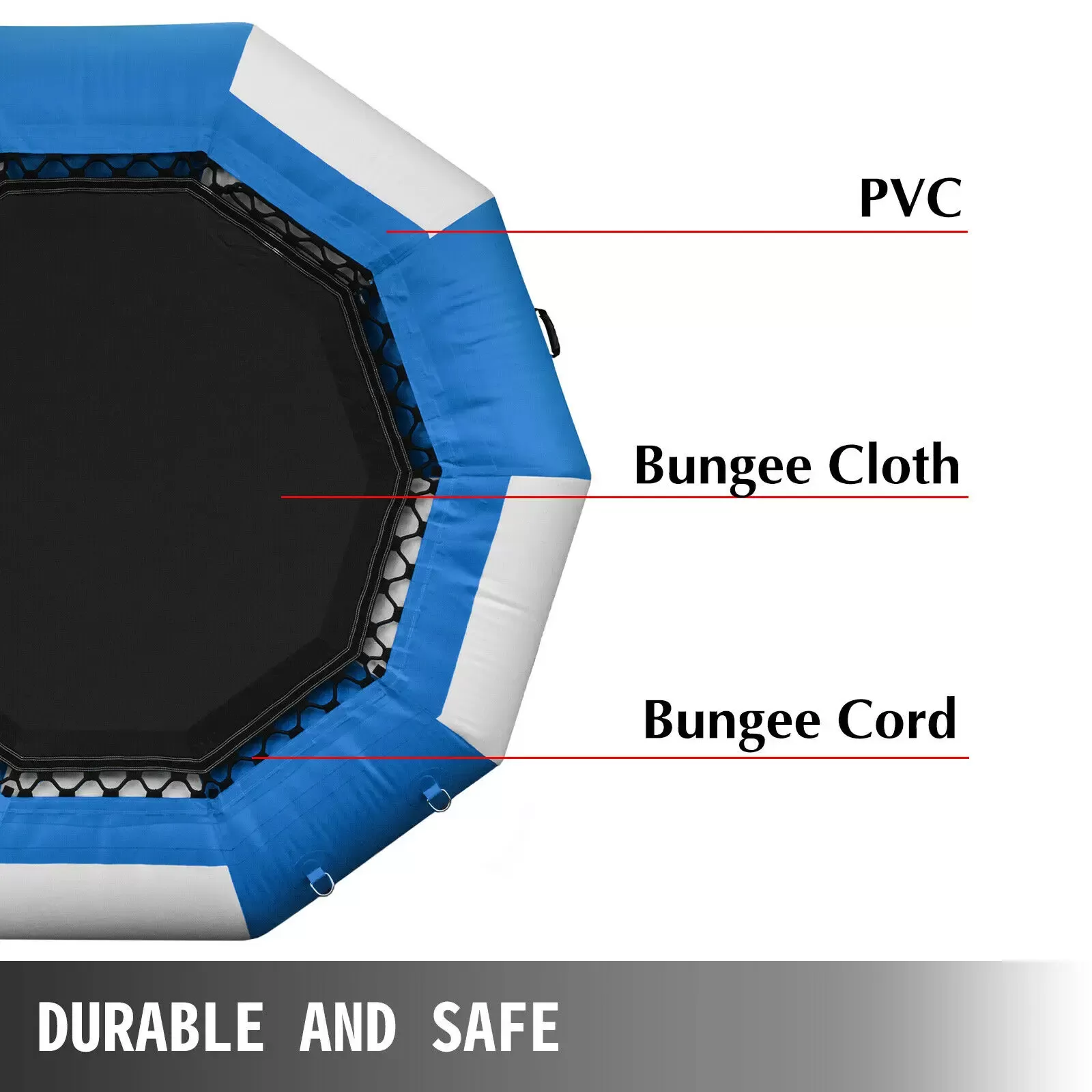 VEVOR trampol n de agua inflable de PVC lona flocada plataforma de rebote superficie lisa e jpg 3